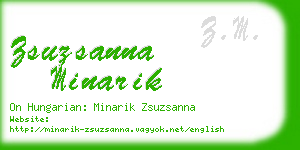 zsuzsanna minarik business card